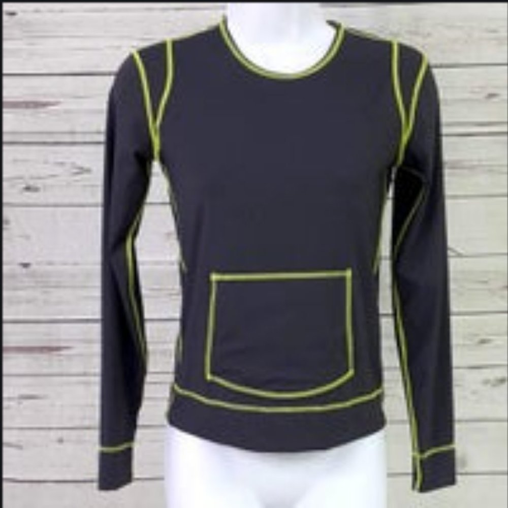 Athleta Gray Sumer shade rashguard shirt (L)